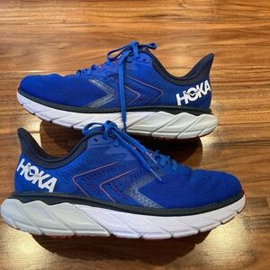 Hoka One One Arahi 5 Men's Running Shoes Blue Orange Size 10 D